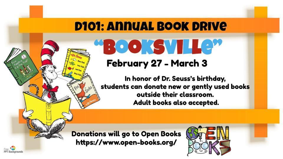 D101 Annual Book Drive