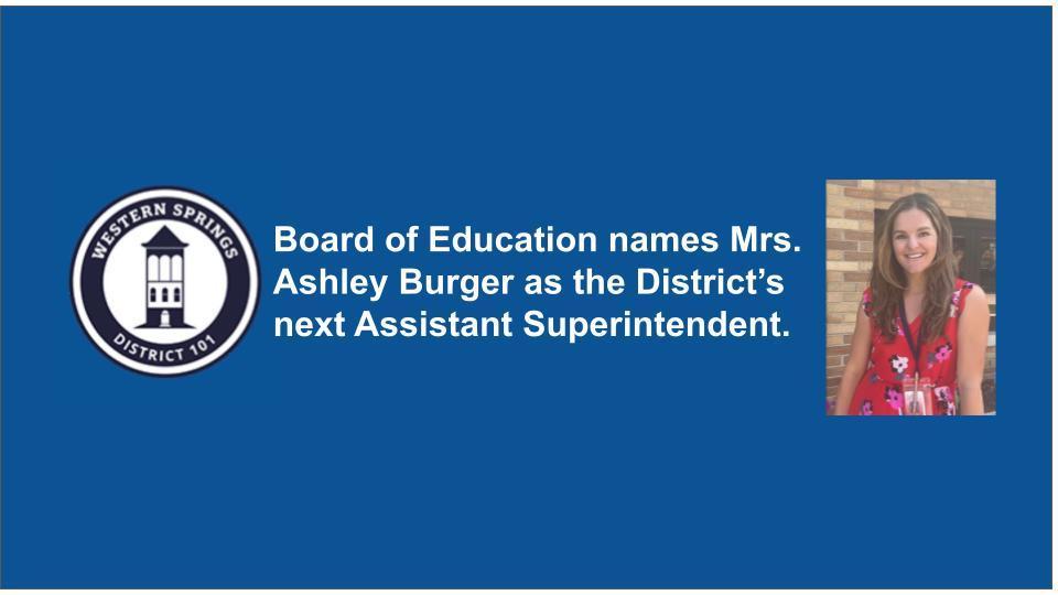 Board of Education Names Next Assistant Superintendent