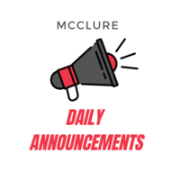 Daily Announcements for Tuesday 9/28