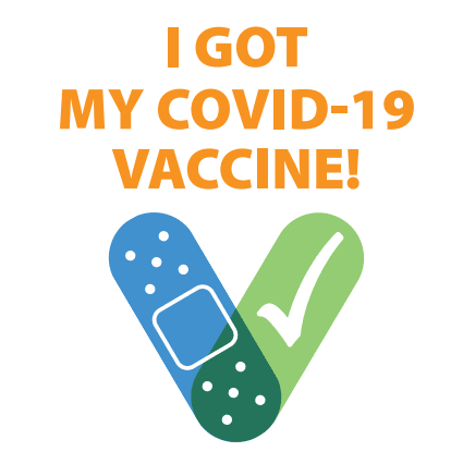 COVID Vaccine Sticker